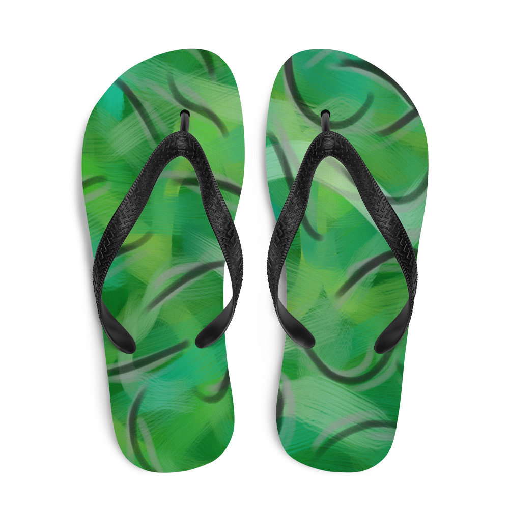 envy me green flip-flops
